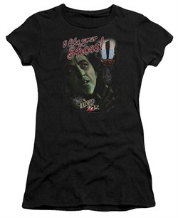 The Wizard Of Oz  Juniors Shirt I like Your Shoes Black T-Shirt