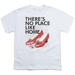 The Wizard Of Oz  Kids Shirt There's No Place Like Home White T-Shirt