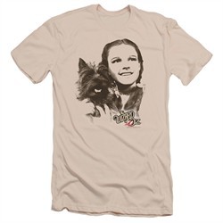 The Wizard Of Oz  Slim Fit Shirt Dorothy And Toto Cream T-Shirt