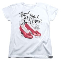 The Wizard Of Oz  Womens Shirt Red Ruby Slippers White T-Shirt