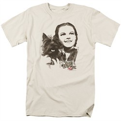 The Wizard Of Oz Shirt Dorothy And Toto Cream T-Shirt