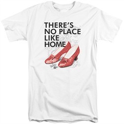 The Wizard Of Oz Shirt There's No Place Like Home Tall White T-Shirt