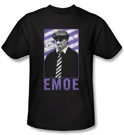 Three Stooges Kids Shirt Emoe Funny Black Tee T-Shirt Youth