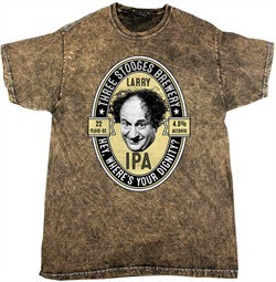 Three Stooges Tee Larry IPA Mineral Tie Dye T-shirt