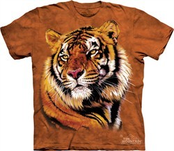 Tiger Shirt Tie Dye Cat Power & Grace T-shirt Adult Tee