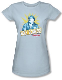 Tommy Boy Shirt Juniors Holy Schikes Light Blue Tee T-Shirt