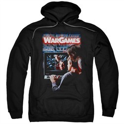 WarGames  Hoodie Movie Poster Black Sweatshirt Hoody