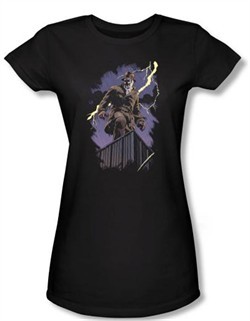 Watchmen Juniors T-shirt Movie Superhero Rorschach Night Black Shirt