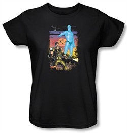 Watchmen Ladies T-shirt Movie Superhero Winning The War Black Shirt