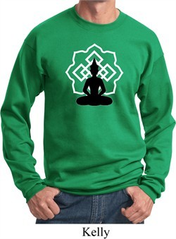 Yoga Sweatshirt Buddha Lotus Pose Sweat Shirt