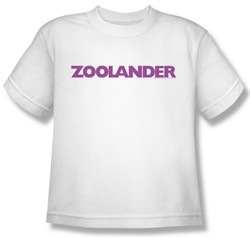 Zoolander Shirt Kids Logo White Youth Tee T-Shirt