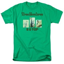 ZZ Top Shirt Tres Hombres Kelly Green T-Shirt