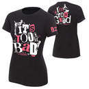"Dolph Ziggler ""It's Too Bad I'm Too Good"" Pink Print Women's Authentic T-Shirt"