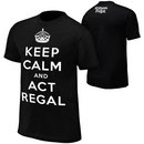 "William Regal ""Keep Calm & Act Regal"" Black Youth Authentic T-Shirt"