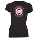 My U Louisville Cardinals Women's 2013 NCAA Men's Basketball National Champions Rhinestone Circle Slim Fit T-Shirt - Black