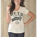 New York Jets Women's Hail Mary Burnout T-Shirt - White