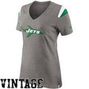 Nike New York Jets Women's Retro Fan V-Neck T-Shirt - Ash