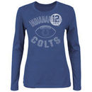 Andrew Luck Indianapolis Colts Women's Endzone Classic Long Sleeve T-Shirt - Royal Blue