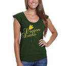 Oregon Ducks Women's Misty Glitter T-Shirt - Green