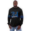 NFL Pro Line Detroit Lions Heritage Football Jersey Long Sleeve T-Shirt - Black