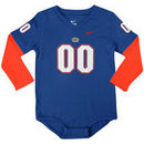 Nike Florida Gators Infant Football Jersey Long Sleeve Creeper - Orange/Royal Blue