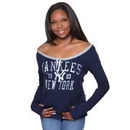 New York Yankees Women's Momentum Long Sleeve T-Shirt - Navy Blue