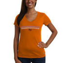 LSU Tigers Women's No Sweat V-Neck Slim Fit T-Shirt - Gold