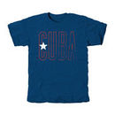 Cuba Flag Tri-Blend T-Shirt - Royal Blue