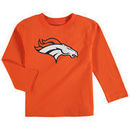 Denver Broncos Preschool Team Logo Long Sleeve T-Shirt - Orange