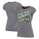 Green Bay Packers Women's Tri-Blend Slim Fit T-Shirt - Ash