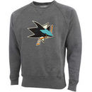 Old Time Hockey San Jose Sharks Grant Lace Primary Logo Crew Sweatshirt - Charcoal
