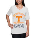 Tennessee Volunteers Women's Football V-Neck Slim Fit T-Shirt - White