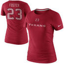Nike Arian Foster Houston Texans Women's Name and Number T-Shirt - Red