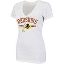 Washington Redskins Women's Impressive Start V-Neck Confetti Tri-Blend T-Shirt - White