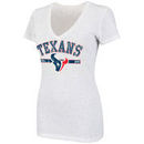 Houston Texans Women's Impressive Start V-Neck Confetti Tri-Blend T-Shirt - White