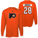 Reebok Claude Giroux Philadelphia Flyers Youth Name And Number Long Sleeve T-Shirt - Orange