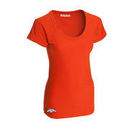 Cutter & Buck Denver Broncos Double Team Slub Scoop Neck T-Shirt - Orange