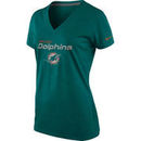 Nike Miami Dolphins Women's Everyday Legend V-Neck Performance T-Shirt - Aqua
