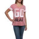 Miami Heat Women's Vintage V-Neck T-Shirt - Red