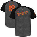 Majestic Chris Davis Baltimore Orioles Youth Club Favorite Raglan T-Shirt - Gray/Black