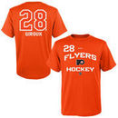 Claude Giroux Philadelphia Flyers Reebok Youth Orange Center Ice Locker Status Name & Number T-Shirt