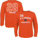 Claude Giroux Philadelphia Flyers Reebok Youth Center Ice Locker Status Name & Number Long-Sleeve T-Shirt - Orange