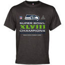 Seattle Seahawks Super Bowl XLVIII Champions Trophy Collection Locker Room T-Shirt - Charcoal