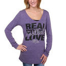 Baltimore Ravens New Era Women's Real Women Love Long Sleeve T-Shirt - Purple