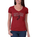 Texas Tech Red Raiders '47 Brand Women's Scrum V-Neck T-Shirt - Red