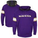 Baltimore Ravens Majestic Helmet Synthetic Pullover Hoodie - Purple