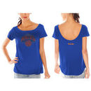 New York Knicks Women's Backtrack Rhinestone T-Shirt - Royal Blue