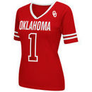 Oklahoma Sooners Women's Disco V-Neck T-Shirt - Crimson