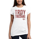 Troy University Trojans adidas Women's Swept Away Slim Fit T-Shirt - White
