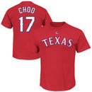 Shin-Soo Choo Texas Rangers Majestic Official Name and Number T-Shirt - Red
